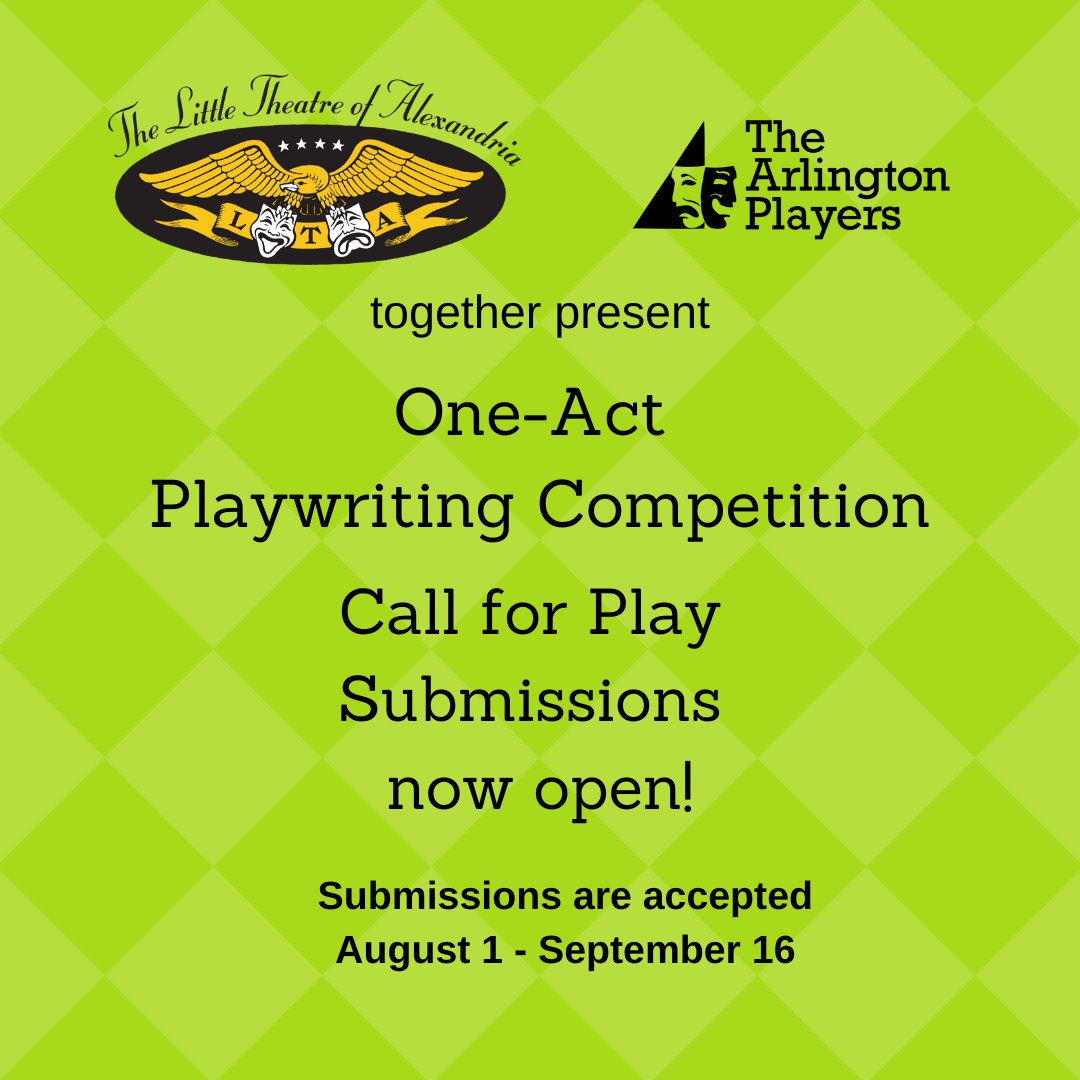 LTA is still accepting submissions for the One-Act Playwriting Competition until September 16th! More information can be found at LTA’s website here: thelittletheatre.com/opportunities/…