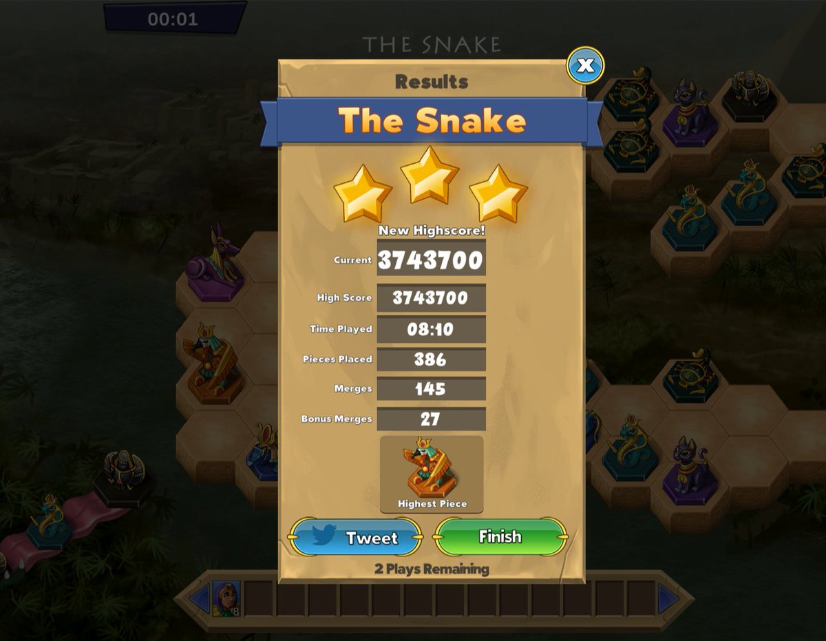 DelnokL's tweet photo. Just scored 3 743 700 during Cleopatra's Arcade TOURNAMENT #4
@InfiniMerge
#infinigods #infinimerge 
@infinigods
Join the Discord to track leaderboards and prizes! 

I dialed at the very last moment. I hope I got into the top leaders and will be able to participate in raffle😅 https://t.co/TXdbzbrTLH
