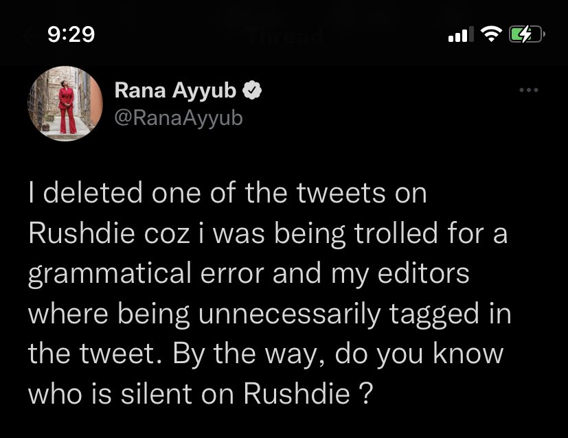 nirwamehta's tweet photo. What was the grave grammatical error here in wishing someone recovery that she had to delete it? (Right is the ‘grammatical error’ tweet she deleted) So, does Rana Ayyub agree ‘blasphemy’ should not be punishable by death? https://t.co/b9l7UcTxDn