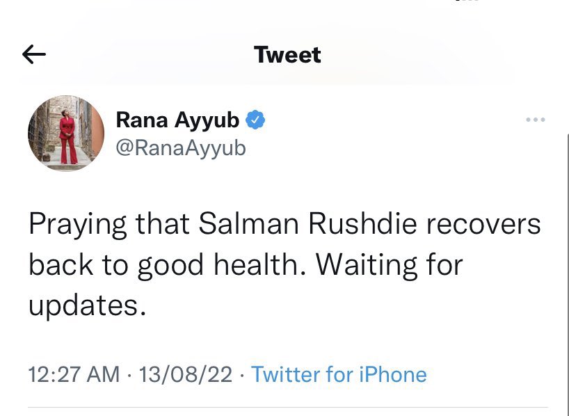 nirwamehta's tweet photo. What was the grave grammatical error here in wishing someone recovery that she had to delete it? (Right is the ‘grammatical error’ tweet she deleted) So, does Rana Ayyub agree ‘blasphemy’ should not be punishable by death? https://t.co/b9l7UcTxDn
