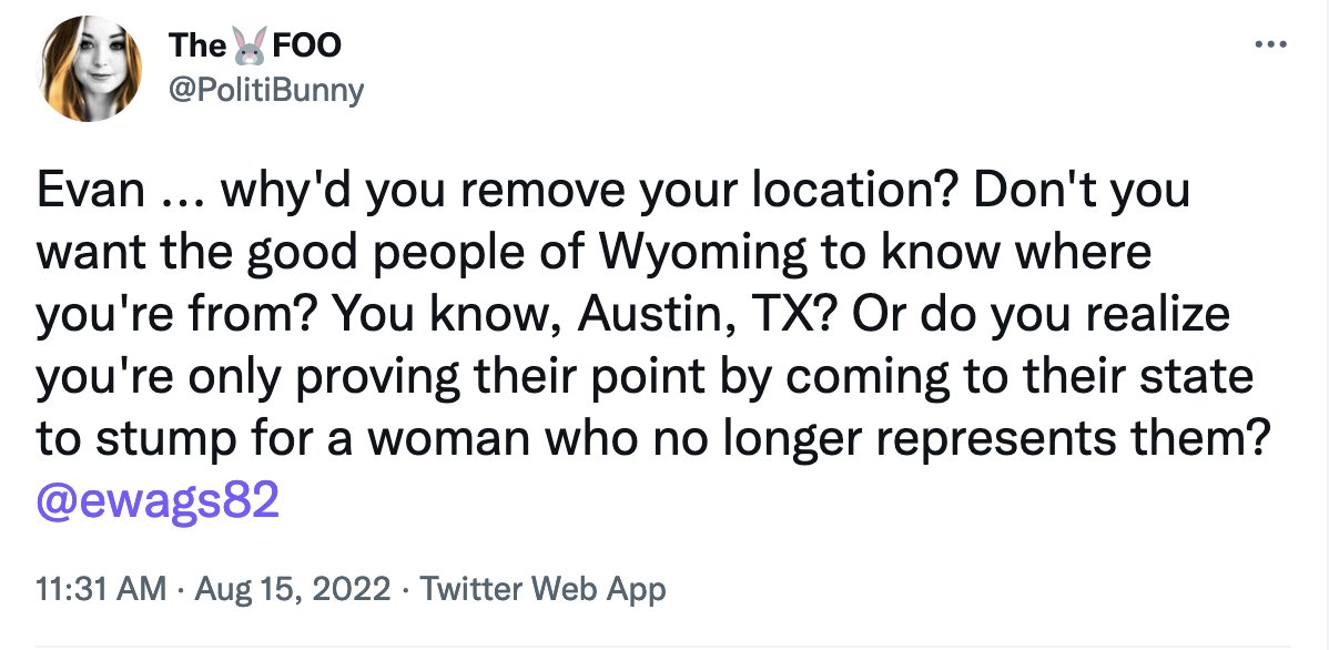 .@RepLizCheney is bringing in non-Republicans from other states to help her campaign for re-election in Wyoming. 