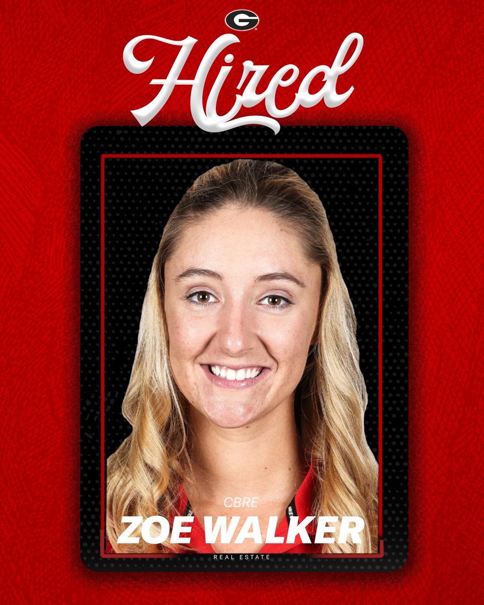 Congratulations to Zoe Walker of @UGAWomensGolf for securing a position as a Valuation Associate for CBRE in Birmingham, AL. Zoe recently graduated with a degree in Real Estate from the @TerryCollege. Congrats, Zoe!