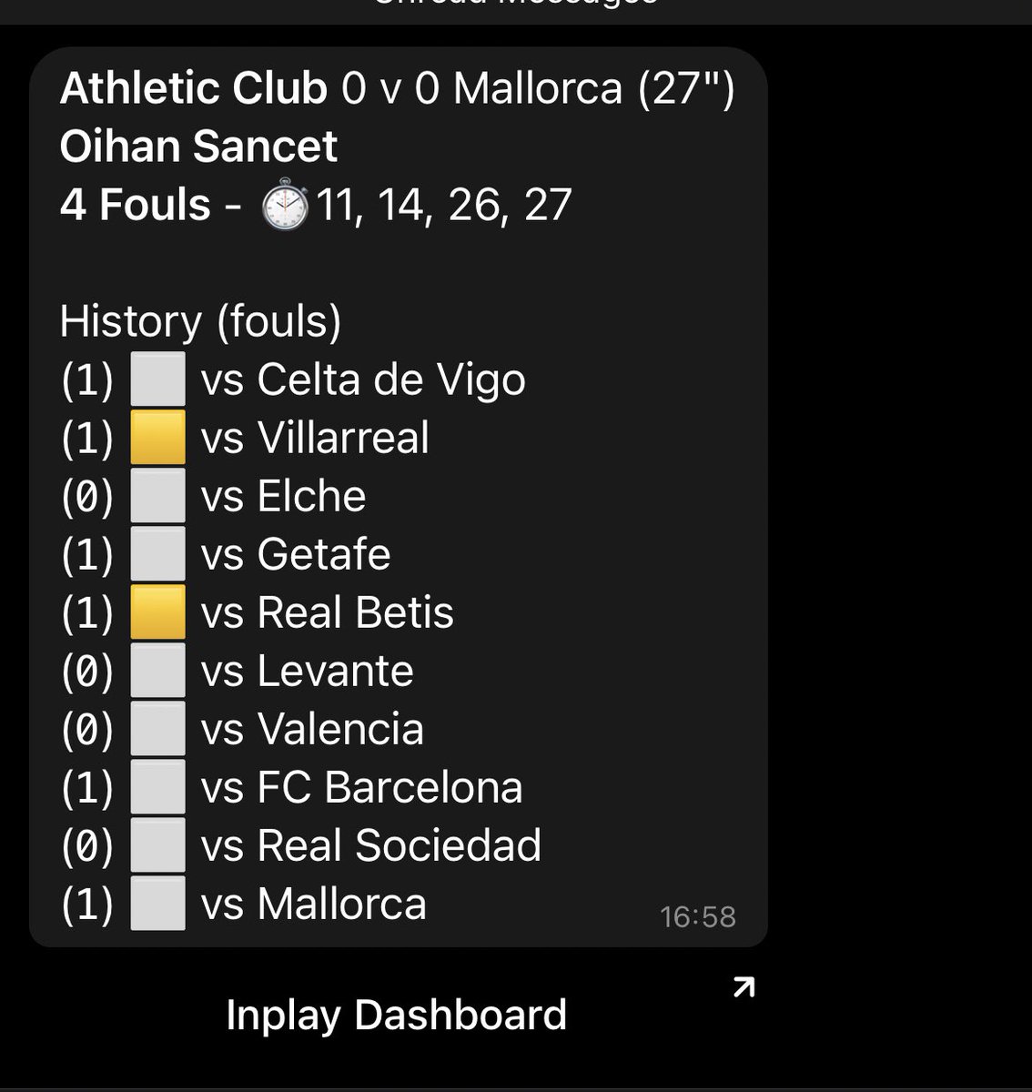 That’s a lot of fouls before 30 mins 🤔