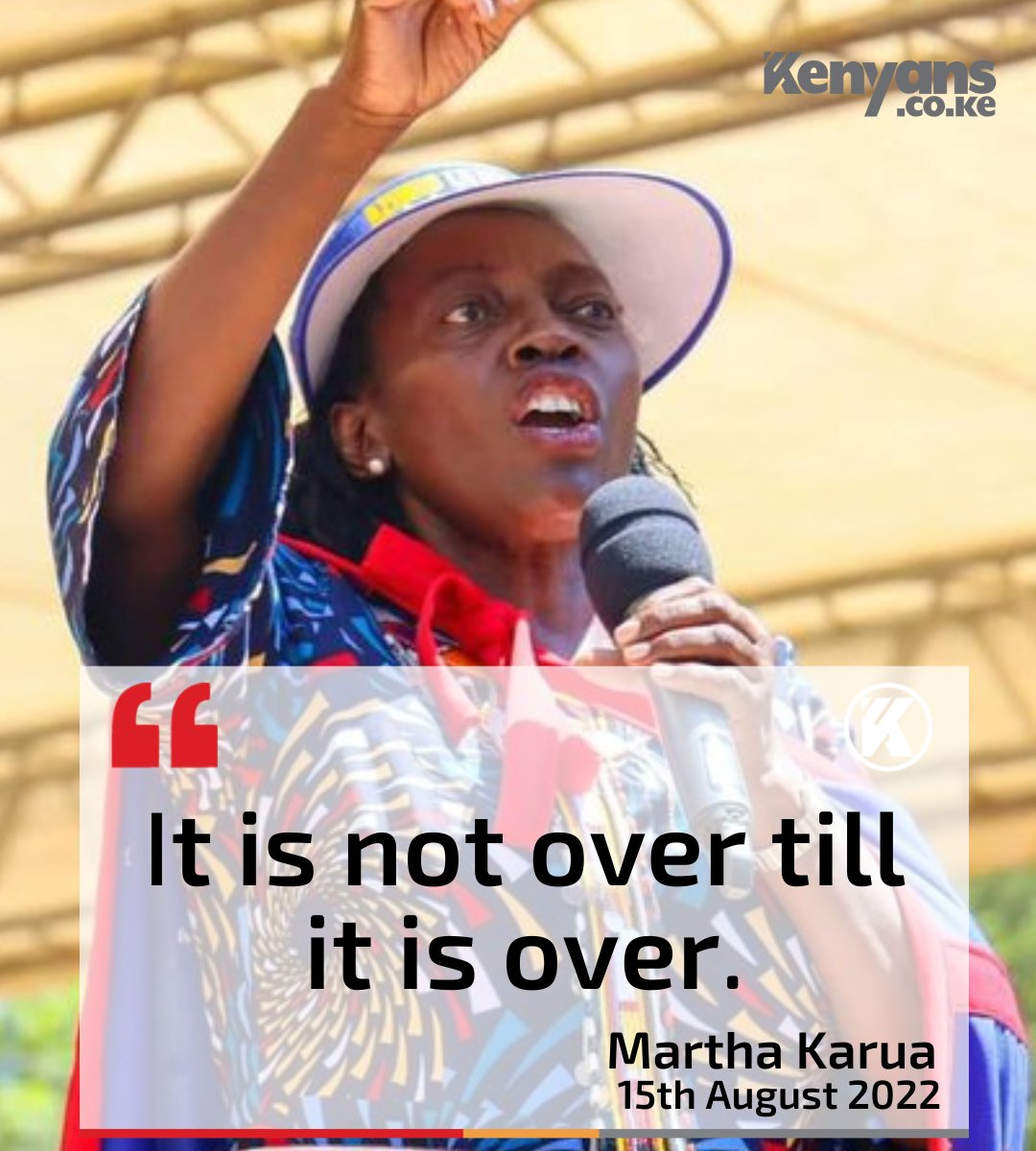 Kenyans's tweet photo. Martha Karua breaks silence after losing to Ruto #KenyaDecides2022 https://t.co/68Wc0UE2et
