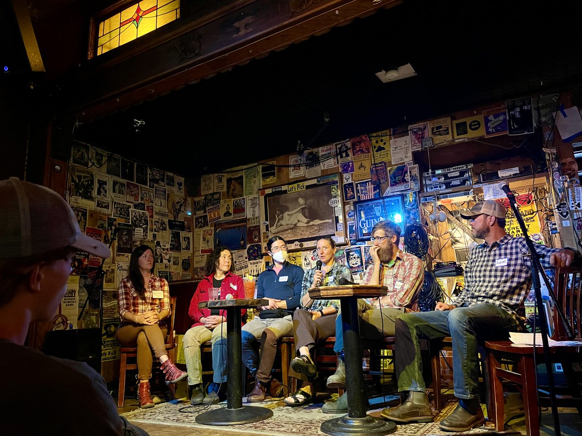 southeast_ak_cc's tweet photo. We're still ~reeling~ from the great discussion during the climate-themed hunting and fishing roundtable we co-hosted with @NWFoutdoors.
Thank you to all attendees, including dogs, at The Alaskan Hotel & Bar for hosting! https://t.co/3ssMUkZPnt