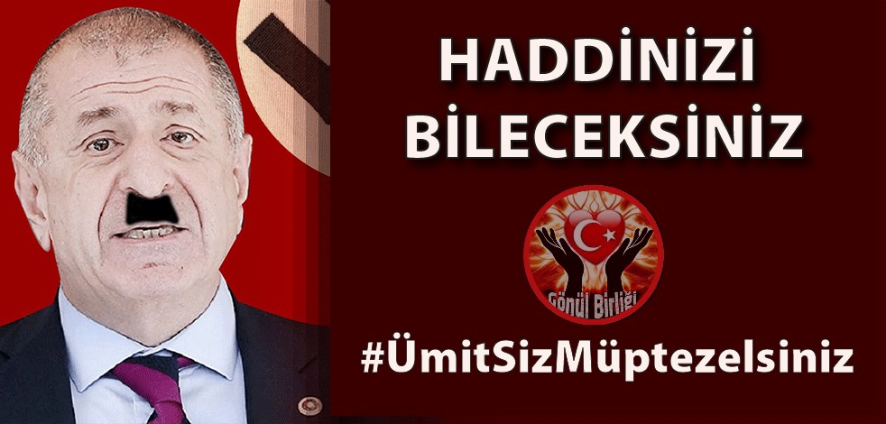 Ya Bu Vatana EVLAT, 
Yada Batıya AVRAT Olacaksınız! 

Elhamdülillah 
Biz Vatana Evlat Olduk!

Sizde Gidin Batıya Avrat Olun!

HADDİNİZİ BİLECEKSİNİZ
#ÜmitSizMüptezelsiniz