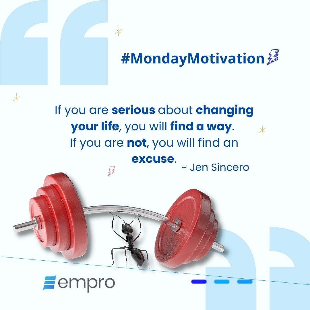 empro_hq's tweet image. NO EXCUSES!

We are finding ways and not excuses.

We wish you the tenacity of the ant.

Let&apos;s get it.

#empro #creative #branding #agency #MondayMotivation