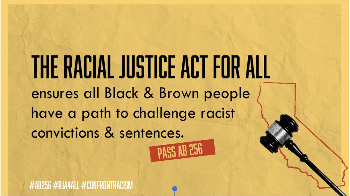 CatalystCali's tweet photo. Racism in our courts is never harmless. #ConfrontRacism Pass #AB256 California Racial Justice Act For ALL #CALeg #RJA4A https://t.co/pCWd6AahD4
