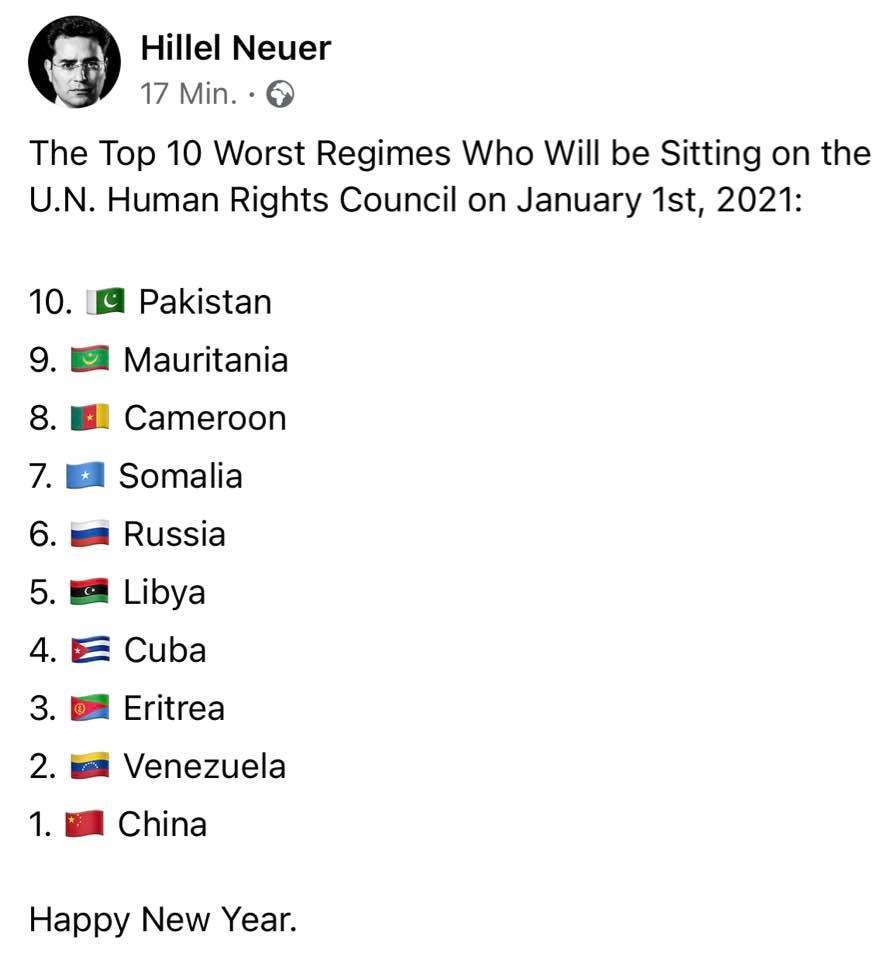Pazenger2's tweet photo. @HannahWilder44 @stefan_naas_fdp @HamjaAhsan @fdp_hlt Typical Member States of the UN Human Rights Council: The Who is Who of democracy https://t.co/gFisY1XEq1