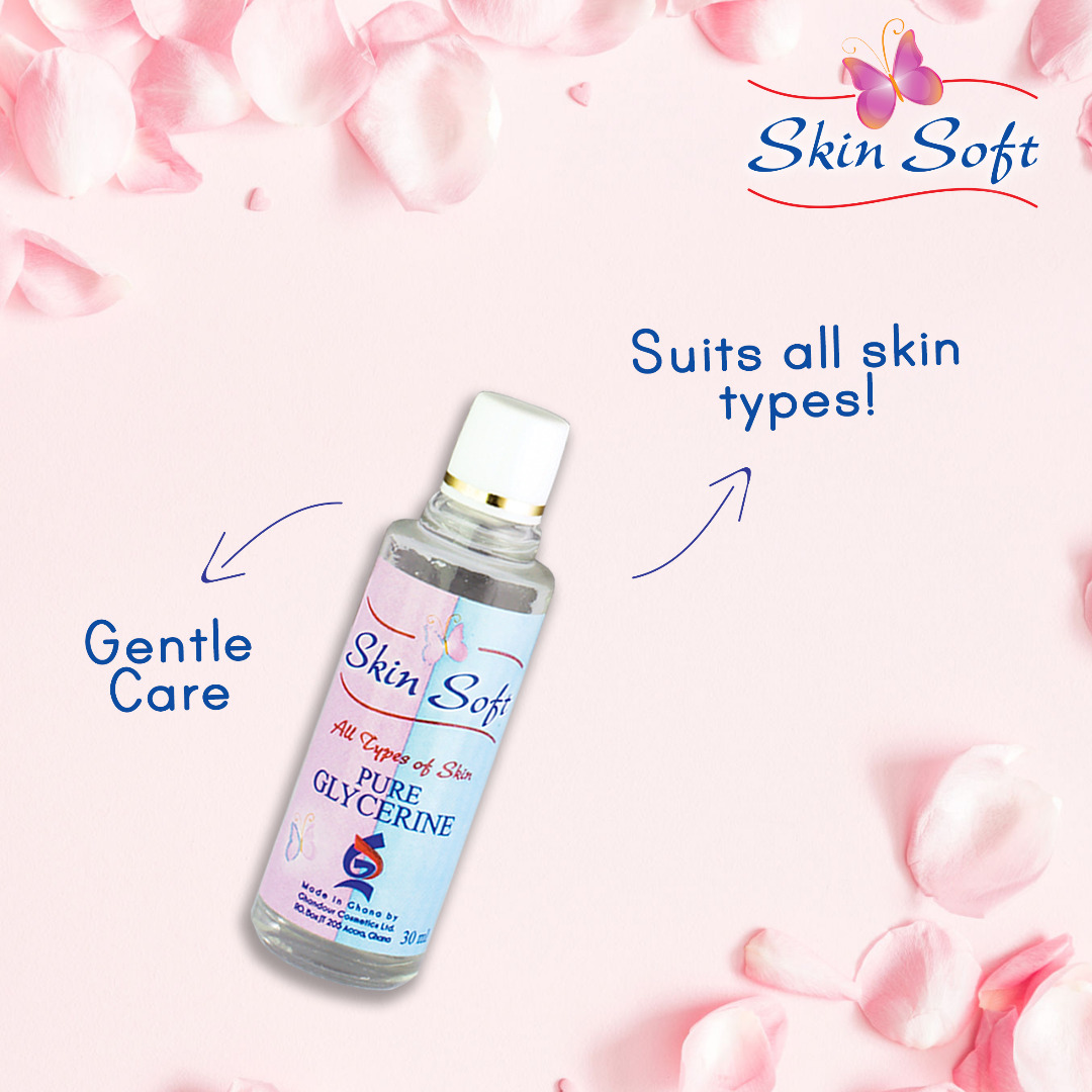 GhandourGhana's tweet photo. Skin Soft Glycerin preserves skin's moisture, keeping it smooth!
#Skinsoft
#Skincare
#GhandourCosmetics https://t.co/C6K11dCrAK