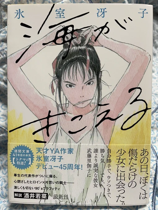 氷室冴子先生の「海がきこえる」文庫を買った〜!
あれ? こんなに分厚かったっけ…と思ったら、いい紙使ってる!
この文庫版、まだ発売されて間もないんだな。 