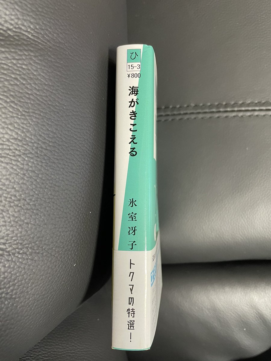 氷室冴子先生の「海がきこえる」文庫を買った〜!
あれ? こんなに分厚かったっけ…と思ったら、いい紙使ってる!
この文庫版、まだ発売されて間もないんだな。 