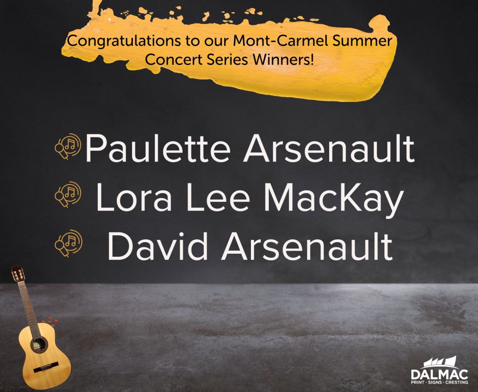 Yay for Free Tickets!
Big thanks to @cdcpmc for such an amazing summer concert series 🙂
#Dalmac #ConcertSeries #Winners #PEI