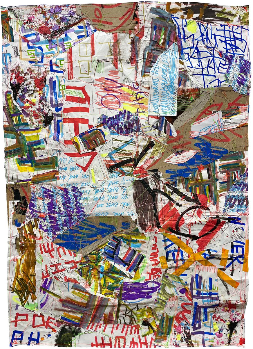BrianKennny's tweet photo. Brian Kenny
“Ever and Ever” (2022)
Sewn mixed media paper collage
37.5 x 27 inches
#briankenny #contemporaryart #textileart #artontwitter #papercollage #collageart #sewnpaper #everandever https://t.co/2479QQme0l
