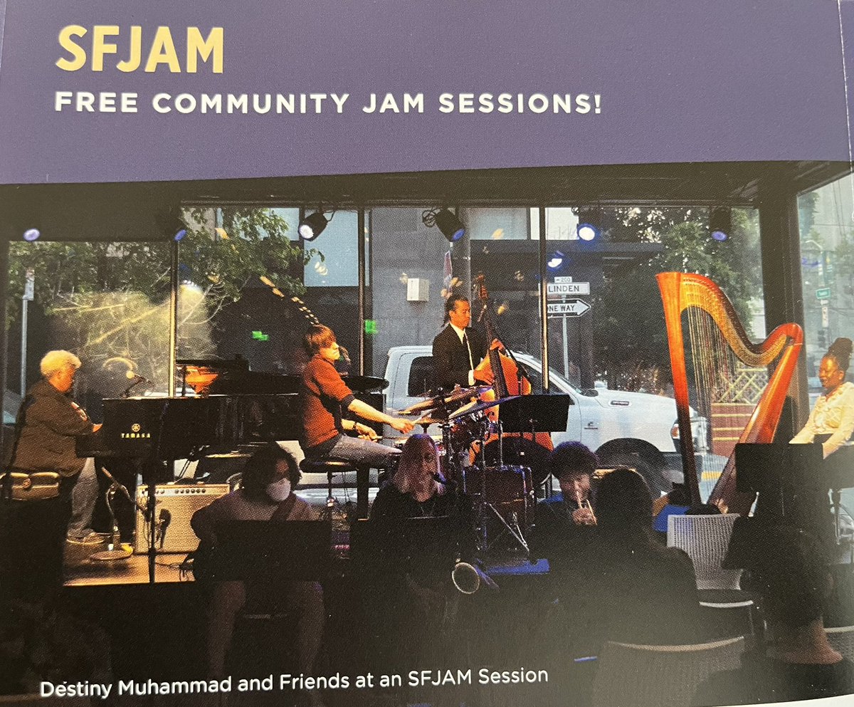 soundsculptress's tweet photo. @SFJAZZ #SFJAM Community Jam Session https://t.co/V7q3iRiibA @SFGate @DownBeatMag @loucheliferadio @Jazzigator @WomeninJazzMed2 https://t.co/g94SfYZWhP