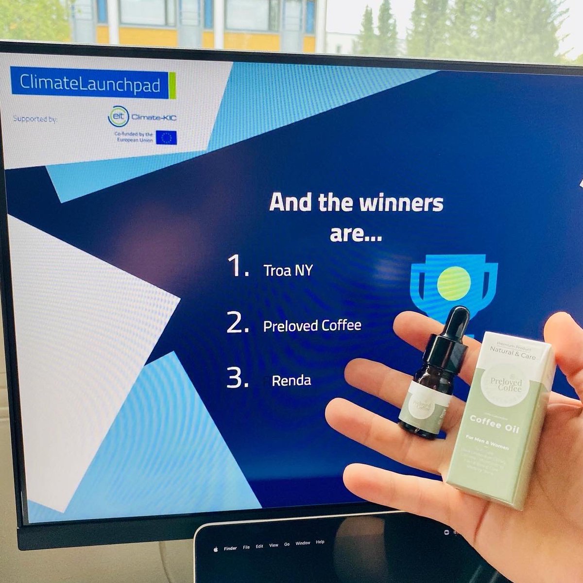 We are thrilled to announce that we got 2. place at Finnish national finals of <a href="/ClimateLaunch/">ClimateLaunchpad</a> organized by <a href="/xeshelsinki/">Xes</a> <a href="/laureauas/">Laurea-ammattikorkeakoulu</a> &amp; <a href="/wearemetes/">wearemetes</a> 

Next step is regional competition ✨💪🏻
#entrepreneurship #business #climatechange #coffee #society #startup #prelovedcoffee