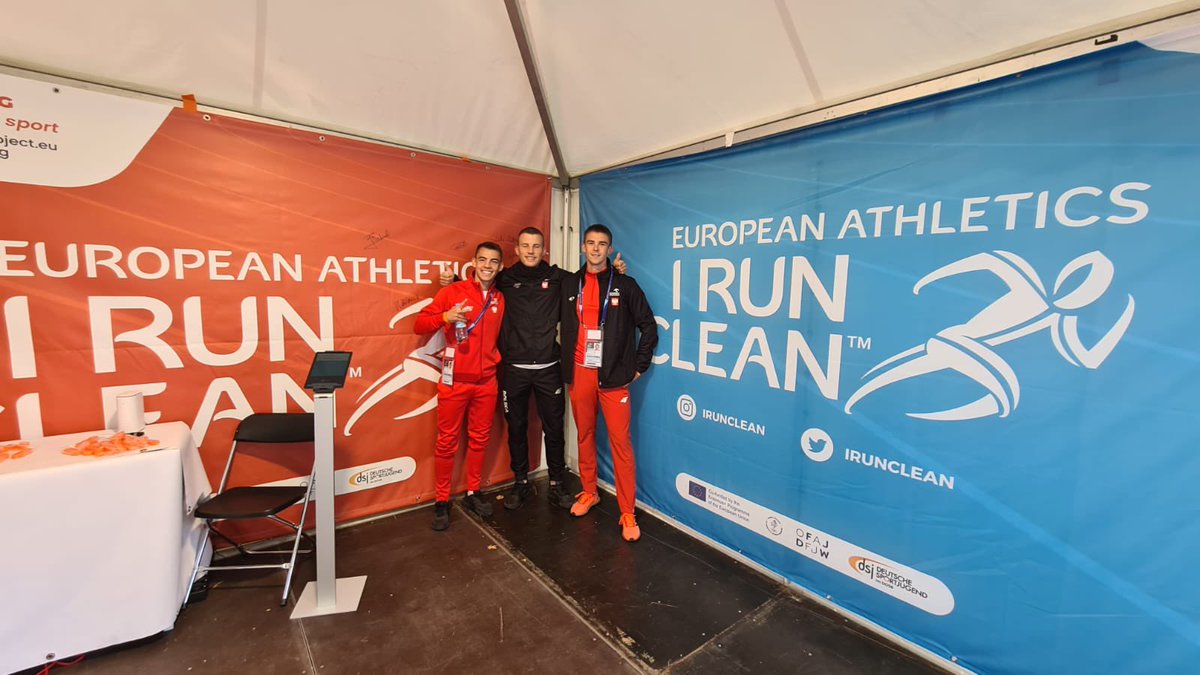 IRunClean's tweet photo. Day 1 of the #irunclean booth! Thanks to all the athletes and friends who stopped by this morning 🧡
Meet us now at the North West entrance of the Olympic Stadium for the #Munich2022 #EuropeanChampionships #EuropeanChampionships2022 https://t.co/qk39s2l6CM