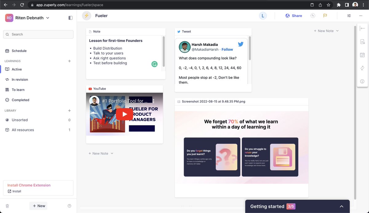ritendn's tweet photo. On the occasion of Independence Day, I got access to @ZuperlyHQ skipping the waitlist.

I see great stuff happening here. It's like an OS for your curious mind. Go try it already, it's really amazing. 

Great work on the product team, it surely made me happy today ❤️ https://t.co/Ibyx6aAUGp