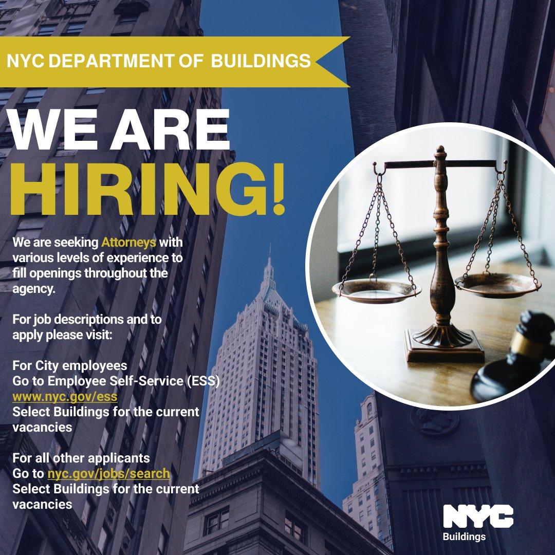 NYC Buildings on Twitter "Apply today and help us enforce city
