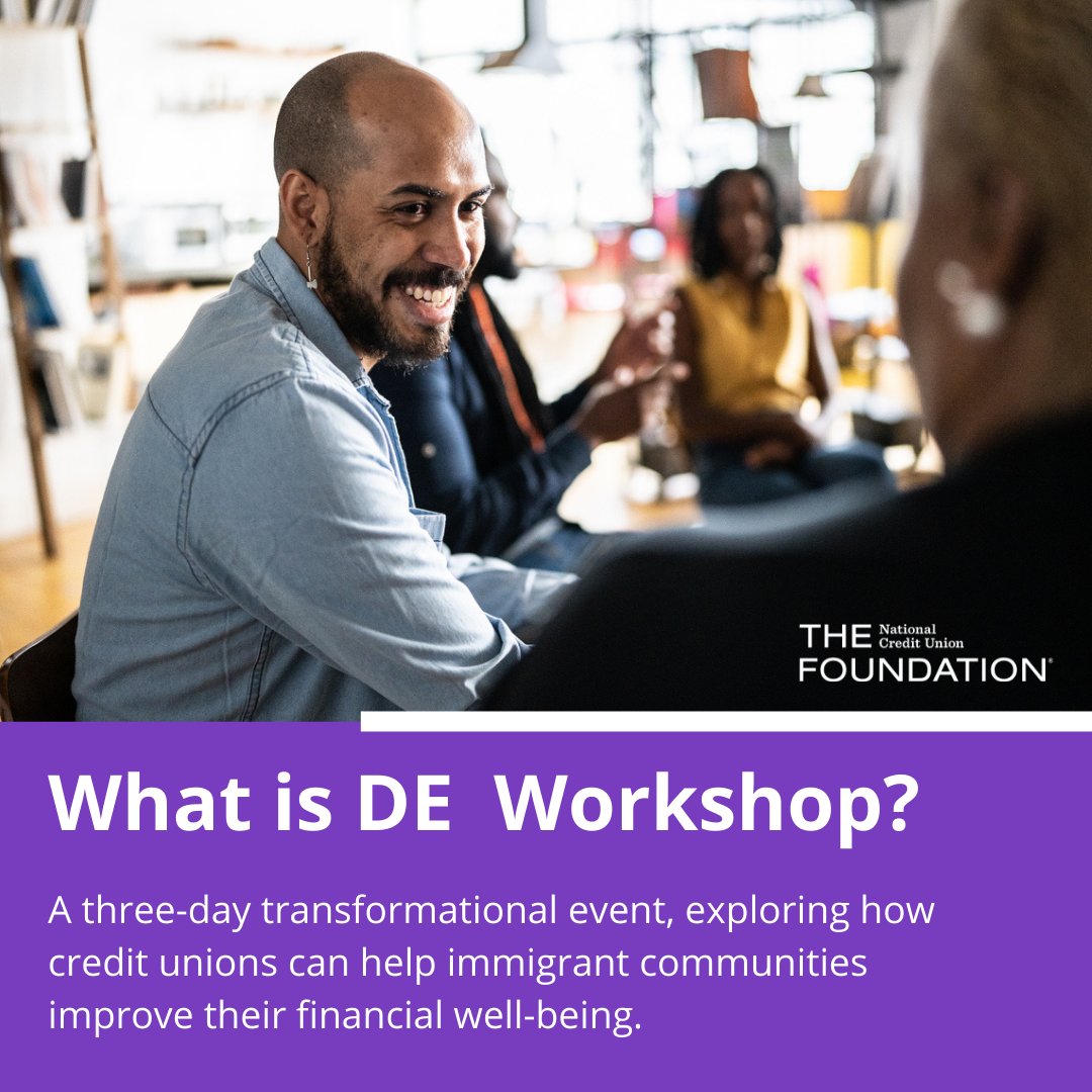 NCUFoundation's tweet photo. To celebrate 40 years of impact, this year's DE Workshop is open to all! Discover how #CreditUnions can build long-term growth and improve financial well-being for all by supporting immigrant communities: https://t.co/rso7WQcUwg
#KeepPurposeConstant #PeopleHelpingPeople https://t.co/8sE2v7llgF