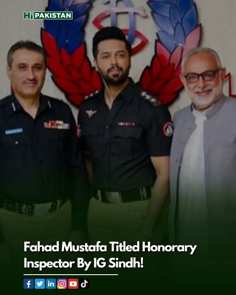 After playing a cop on screen in Quaid-e-Azam Zindabad, Fahad Mustafa has been conferred the title of an honorary inspector.

#fahadmustafa #quaideazam #quaideazamzindabad #pakistanfilmindustry #lollywoodnews #sindhpolice #hipakistan