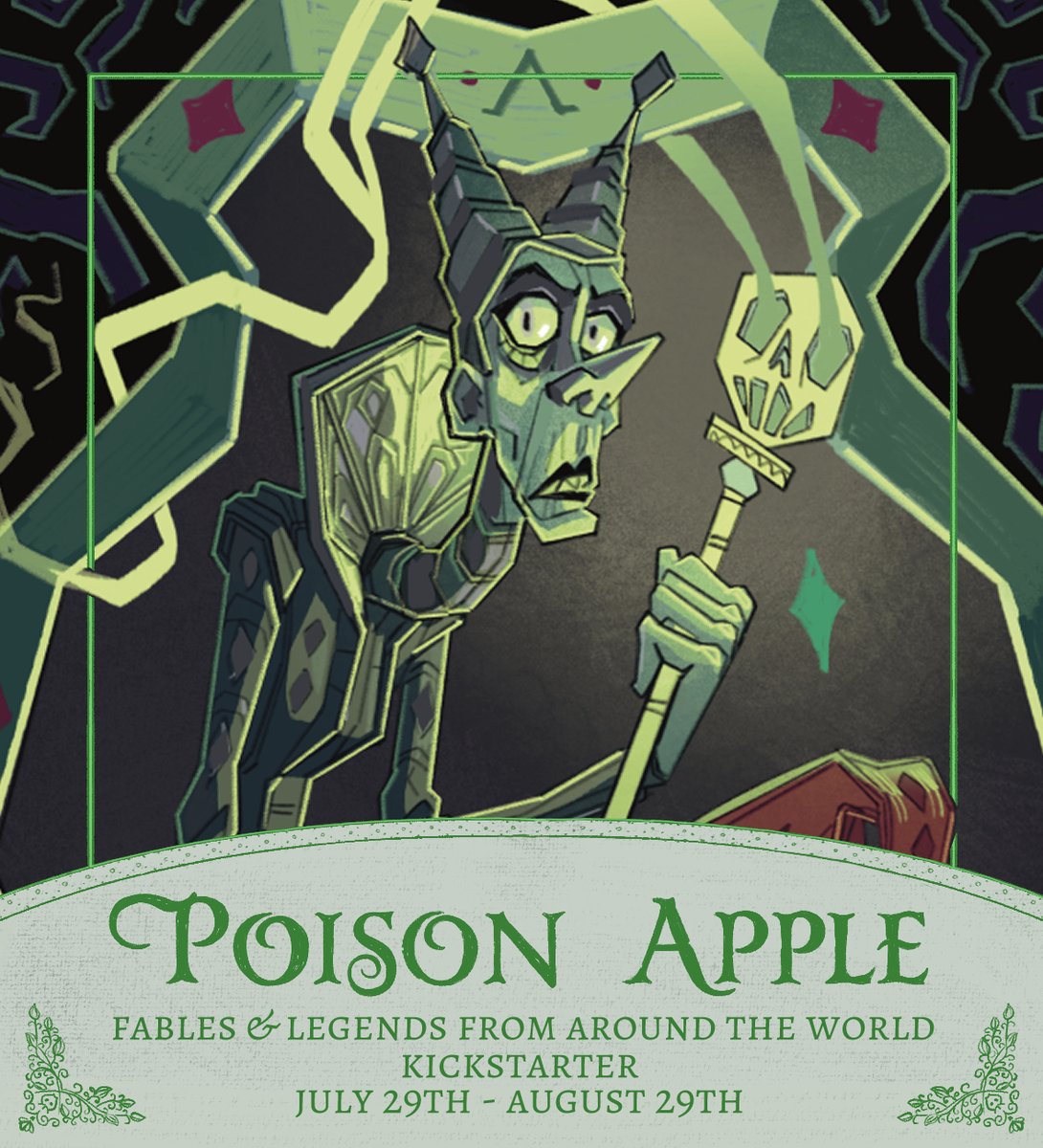 Poison Apple Zine | 2 Week Reminder A beautiful volume with 200+ pages of bewitching illustrations, short stories, and comics. See our offerings and claim your copy today! ⤵️ kickstarter.com/projects/comic… Tarot preview by @Jabberwick_art