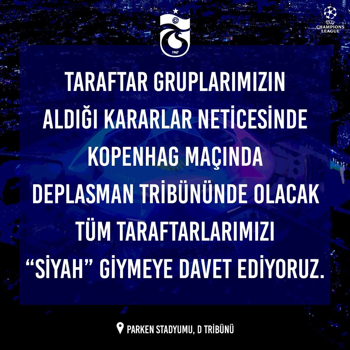 AvciAbdullahh's tweet photo. Cenazeye hazırlık olsun diye! 

Stadyumda yerini alacak taraftarlarımızın dikkatine.

#Trabzonspor #Kopengah #TrabzonsporlularTakiplesiyor https://t.co/vmKxN5LM7f