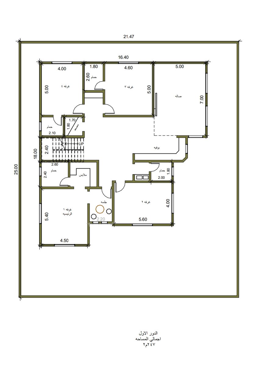 Awad4d's tweet image. تصميم فله لاحد المتابعين
مساحة الارض ٢١*٢٥
مساحة الدور الارضي ٢٤١م٢
مساحة الدور الاول ٢٤٧م٢
وياليت تعطوني رايكم في باب المطبخ 
هل الافضل يبقى كماهو عليه الان او الافضل يكون في الجدار الثاني كما هو في غرفه رقم ٣ بالدور الاول ؟؟
#مخططات_فلل 
#مخططات_وتصاميم