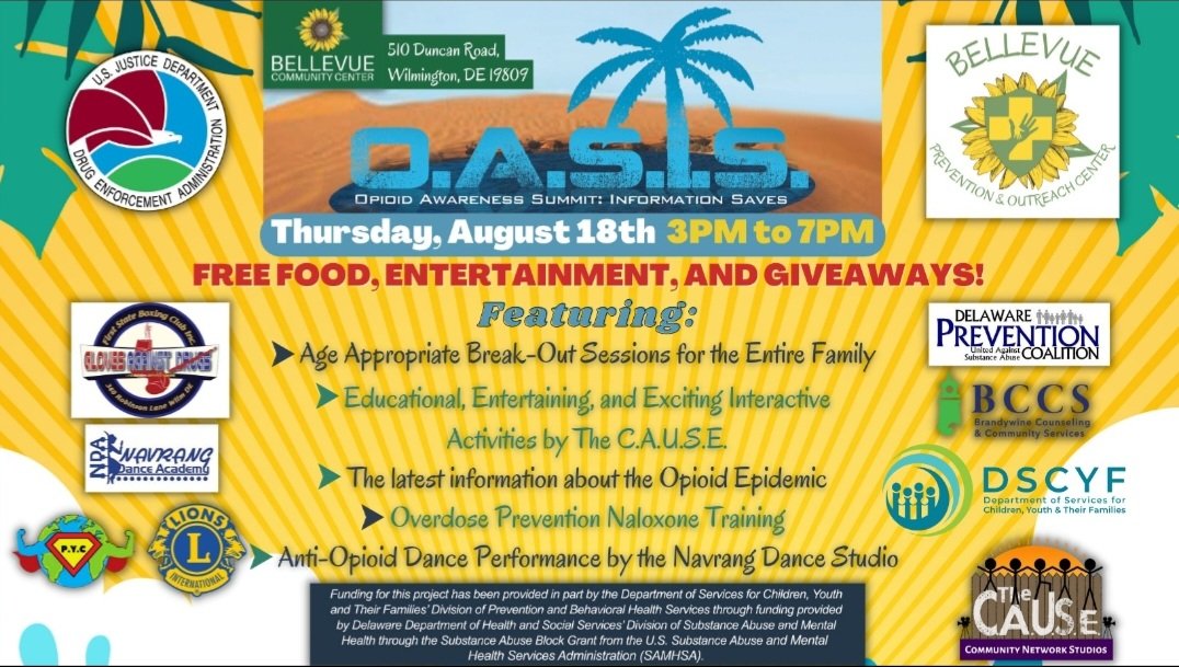 BccsSquad's tweet photo. Just a reminder that the OASIS event is this Thursday at the Bellevue Community Center from 3 pm to 7 pm. There will be free food, entertainment and giveaways! Come and hang out with us! https://t.co/wwDjuGt5TM