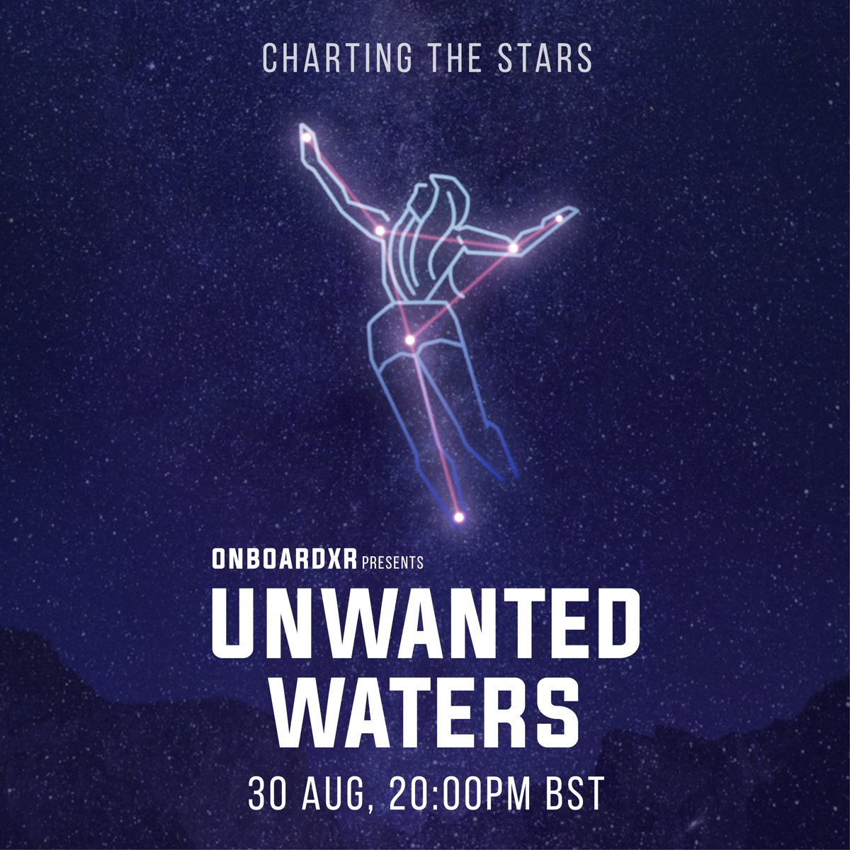 ActiveReplica's tweet photo. Join @onboardxr on Tuesday, Aug 30 for Unwanted Waters - Our Brave Space! 

Creator @clemencedebaig will pull back the curtain on her groundbreaking, FULL-BODY #mocap performance in @MozillaHubs and recent collaboration with Universe City 🌊

🎟️🎟️https://t.co/OS3mLM0BeZ https://t.co/ejCP53qkXP