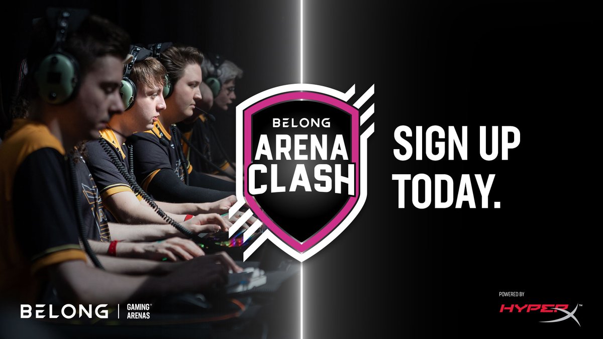 🚨 IT'S OFFICIAL: ARENA CLASH SIGN UPS ARE LIVE 🚨 

Head to belong.gg/arena-clash/ click your chosen title and SIGN UP TODAY for Arena Clash AU22 ✍️

This season's 5 amazing titles are:

💣 Valorant
🐹 Overwatch 2
🥊 Tekken 7
🏹 League of Legends
🪂 Fortnite 

💰💰💰 to be won!