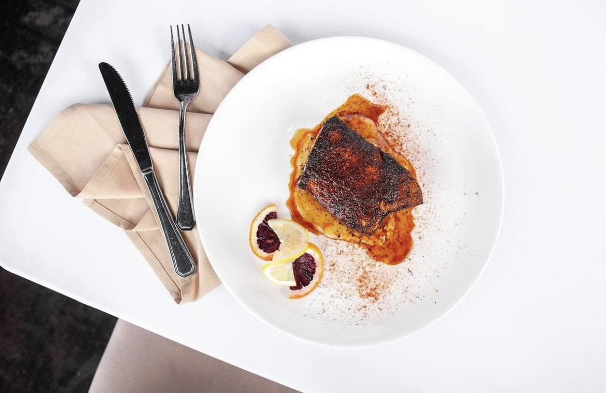 Don’t sleep on our Mahi Mahi. Made with mesquite barbeque, mango, brûléed orange, and espresso.

To make a reservation, visit montereybayfishgrotto.com/reservations/, or call (412) 481-4414.