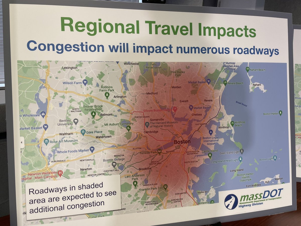 MassGovt's tweet photo. As you can see here during the orange line shutdown we expect commuters’ road rage to be visible from space https://t.co/zchHnHxuXG