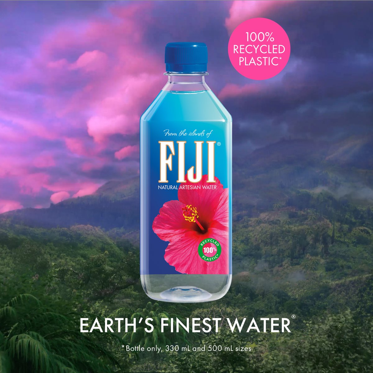 We're proud to share that Earth's Finest Water is now bottled in 100% recycled plastic*. 🌎♻️