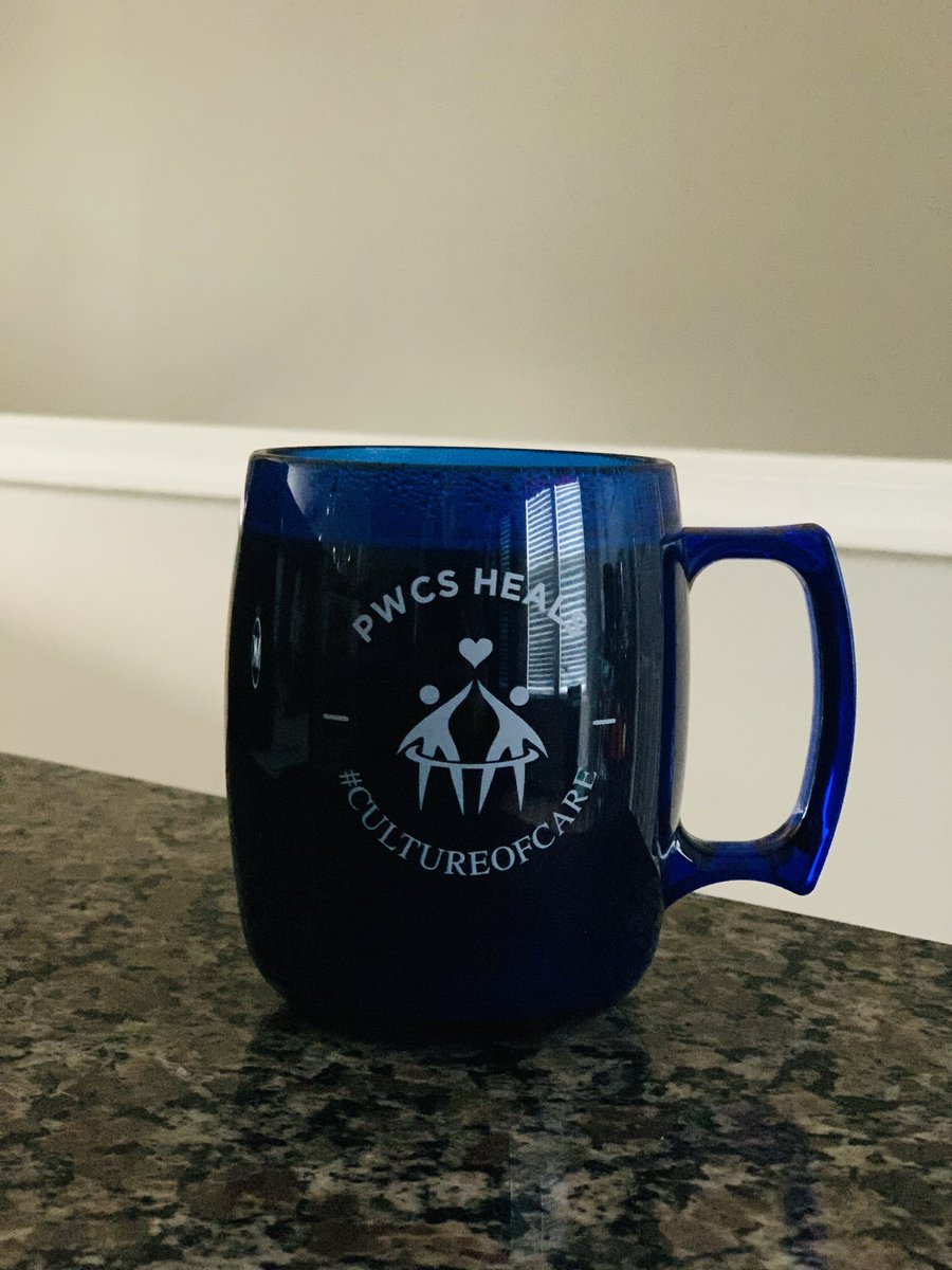 Purposely chose this coffee cup this morning as today is the day we welcomed back teachers! Let's do this! #cultureofcare #PWCSHeals