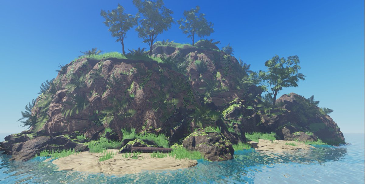 Siriologist's tweet photo. Made a realistic island because I was bored🙂 #RobloxDev #ROBLOX https://t.co/sx97fXT1Mw