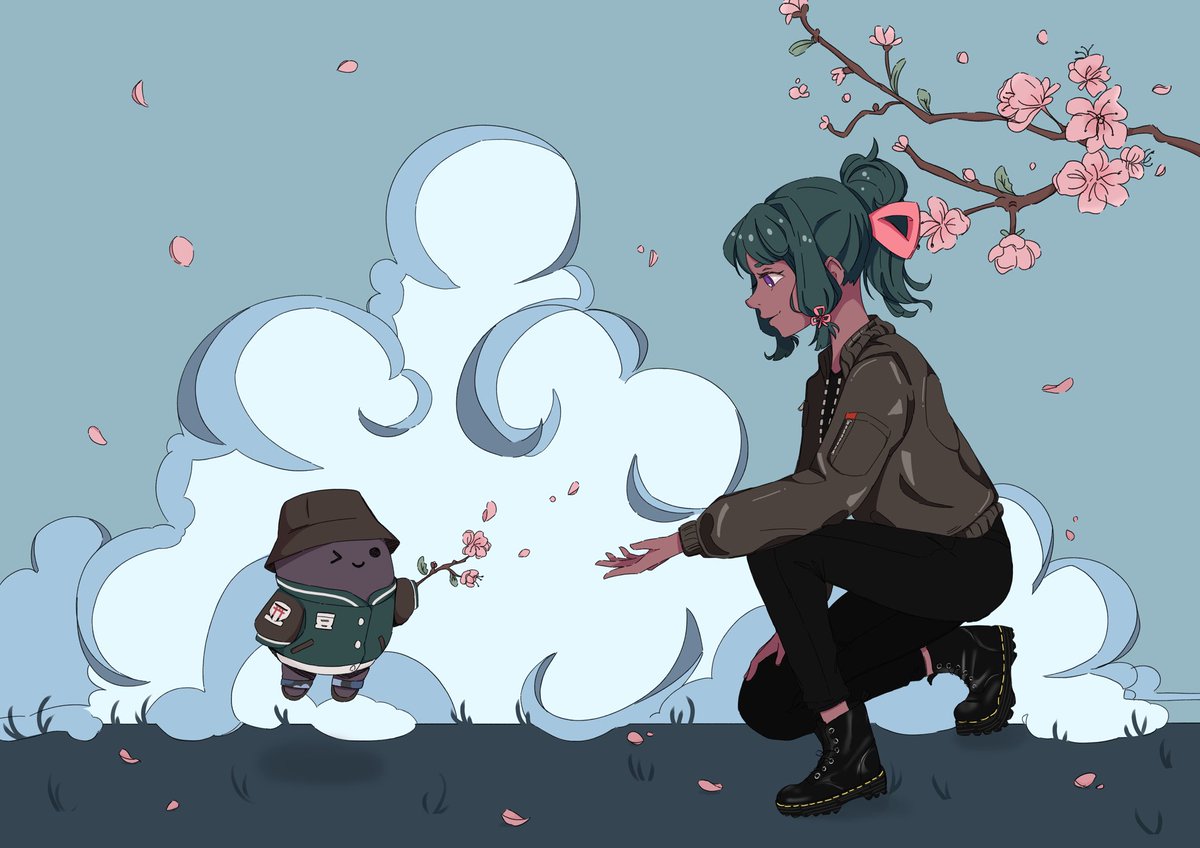 The bond between an Azuki and BEANZ is nothing short of magical. Fuyuko and her guardian bean, Tsukiko, have been on some amazing adventures together but always take the time to cherish the little things in life.✨

Artwork by <a href="/PomyArt/">Pomy ☁️</a> 🤍🌸

<a href="/AzukiOfficial/">Azuki</a> #IKZ ⛩