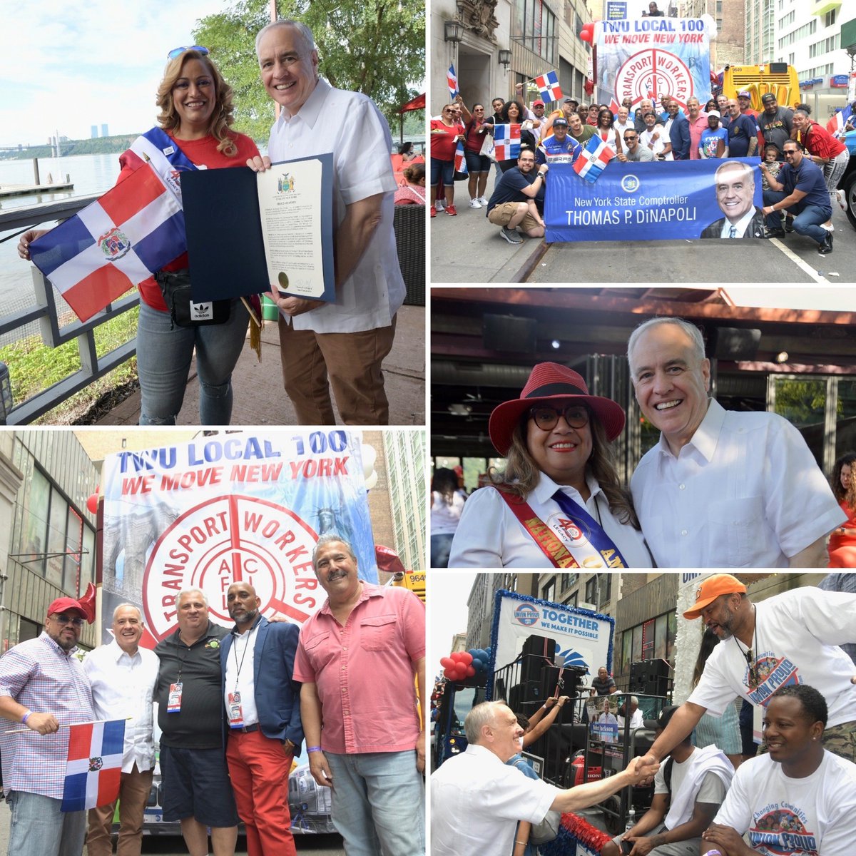 MichaelCaplice2's tweet photo. Celebrating the 40th Anniversary of the NYC Dominican Day Parade with NYS Comptroller Tom DiNapoli! https://t.co/9PDO3vw3zW