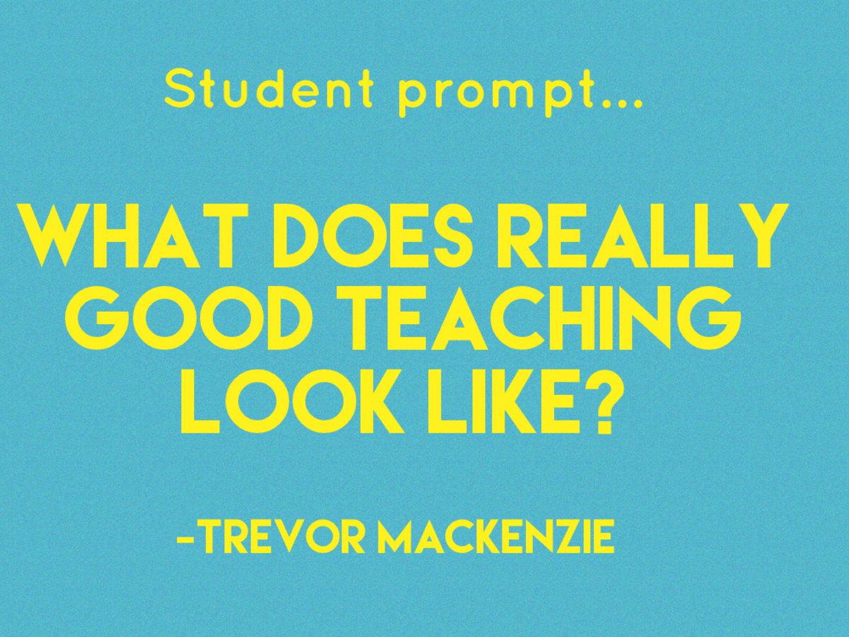 A great question to start the new school year! Ask your students and LISTEN! #DiveintoInquiry #BISlearns @trev_mackenzie