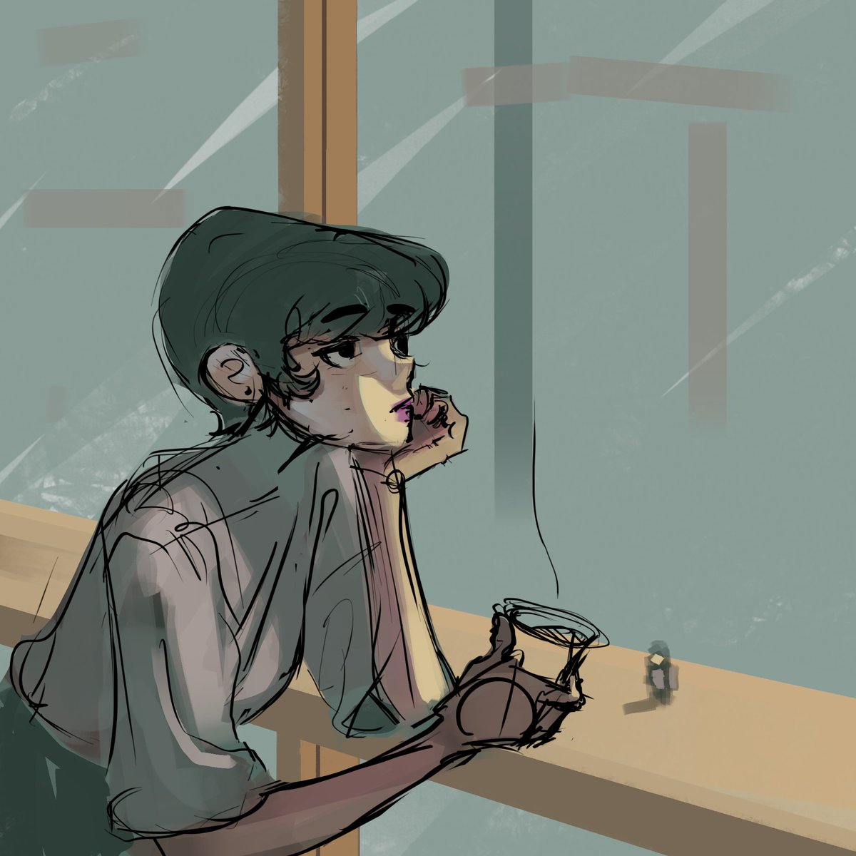 shabbyrtist's tweet photo. Late night sketch 🫰🏻☕️ https://t.co/ZY5KCGSH2Z