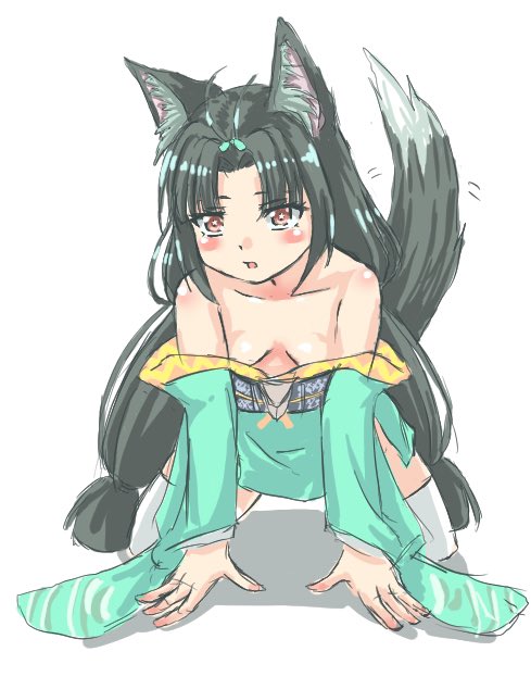 夕張
使いやすい成長のスキル持ちで、結構な勢いで連れ回してた子。
寝てばっかりいるが、起きたら人懐こい子なのもいい。
発明品を褒めてあげるとすごく懐きそう。
猫か犬かと言われたら、尻尾の先が白いので多分犬の方だと思う。
性格も人に対してはまさに犬。 