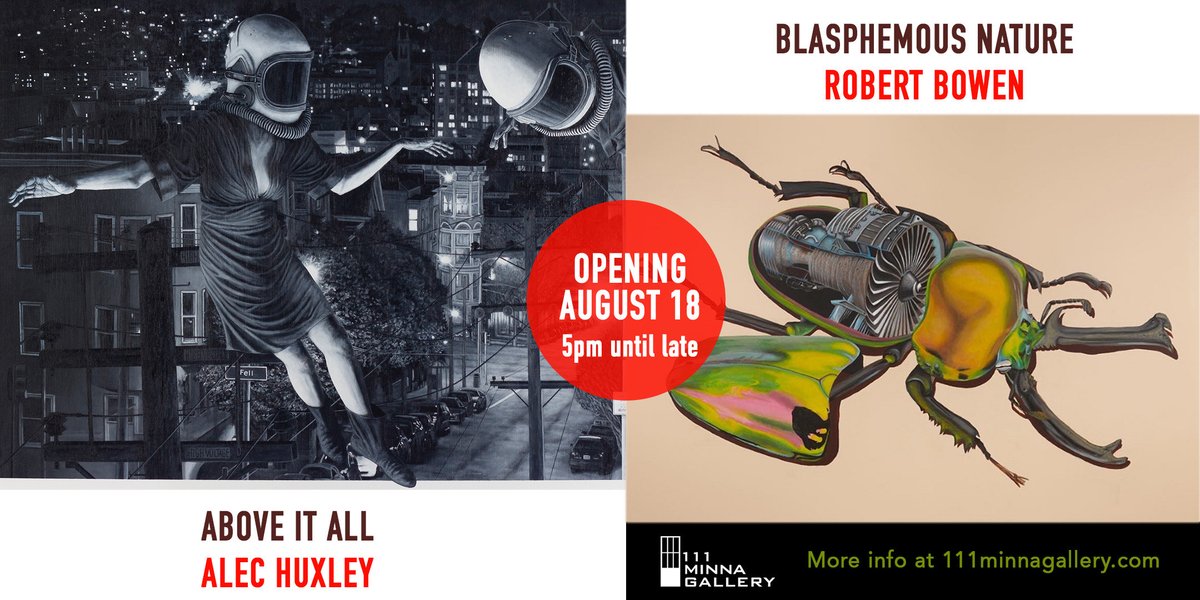 Art Opening with Alec Huxley &amp; Robert Bowen 😍 - mailchi.mp/111minnagaller…

Join us for another fantastic show featuring these two iconic locals!
