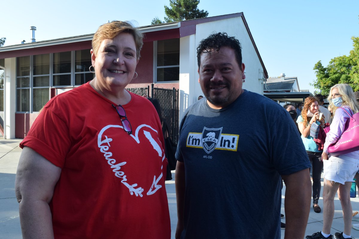 SunnyvaleSD's tweet photo. Today we welcomed back nearly 800 staff members back for the 2022-2023 school year! We can't wait to welcome students back on Wednesday! Don't forget to tag #SSDFirstDay in your first day of school photos! #WeAreSunnyvaleSD https://t.co/S57GOWdEi4