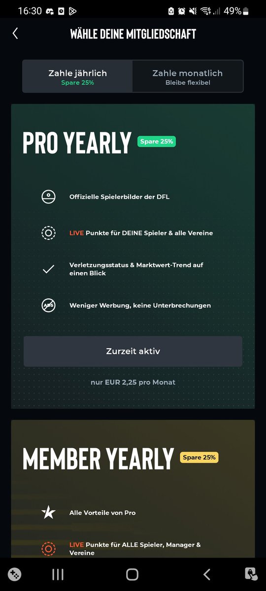 rjkeilo93's tweet photo. @Kickbase_DE Dann ist die Beschreibung des Pro Abos leider nicht korrekt. https://t.co/aIAUL462cD