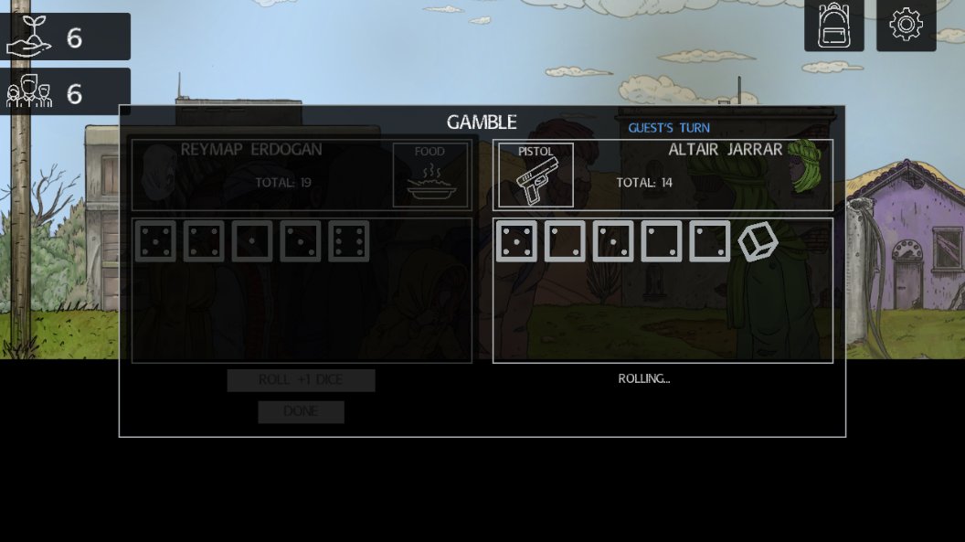 KombitsS's tweet photo. Depending on the need, you can even trade a portion of food for a weapon... or bet it.

Follow:
Twitter - https://t.co/jcDZTvNDyP
Steam - https://t.co/xNp8CMBvir

#indiegamedev #indiedev #gamedev #indiegame #RefugeesWelcome  #Refugees_without_destiny https://t.co/TTKpuqyXTh