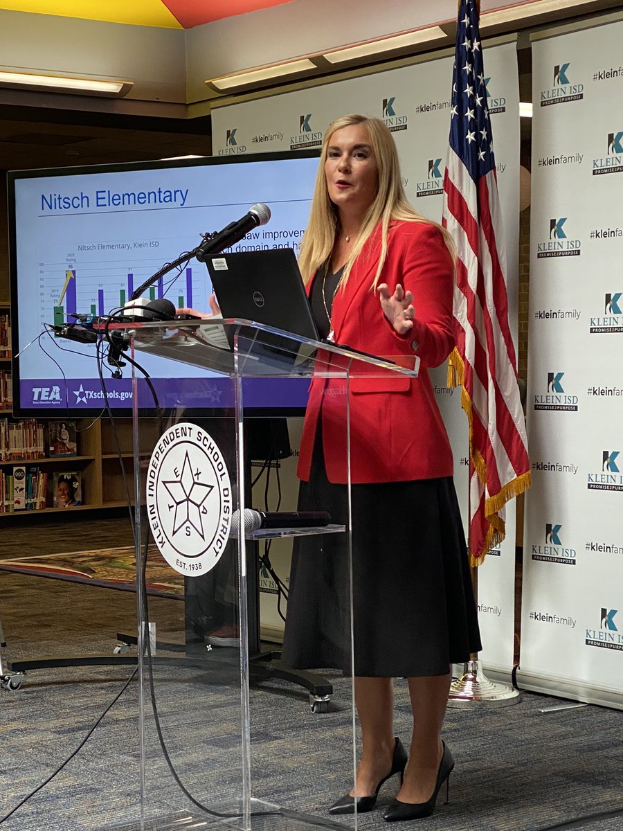 Congratulations <a href="/NitschKISD/">Nitsch Elementary</a> in <a href="/KleinISD/">Klein ISD</a> for being named one of eight high property elementary campuses in the state to go from zero distinctions in 2019 to six in 2022. We are <a href="/Region4ESC/">Region 4 ESC</a> proud of you!