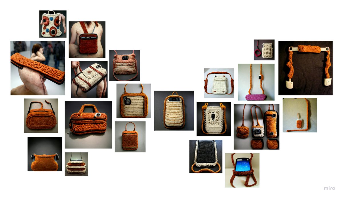 giugglia's tweet photo. @thefabricant @midjourney @OpenAI crazy crochet phone bags by #midjourney https://t.co/z6T73NsMXn