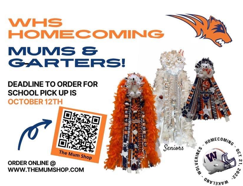 Get your homecoming Mums and Garters!