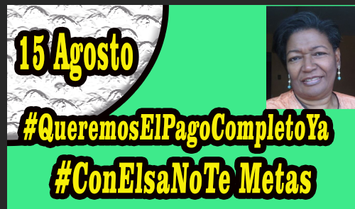 Deja la inventadera  Maduro .....
#QueremosElPagoCompletoYa 
#ConElsaNoTeMetas