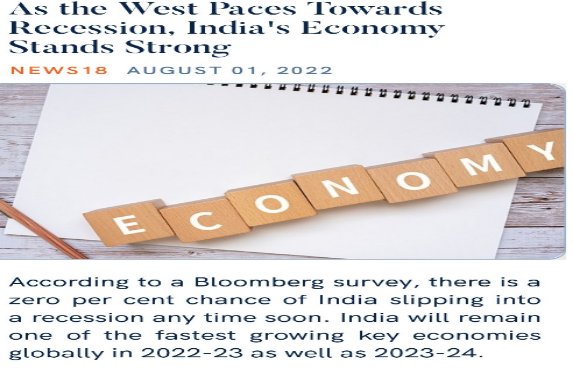 ShaikhFaiz8460's tweet photo. As the West paces towards recession, India's Economy stands strong & will remain one of the fastest growing key economies globally in 2022-23 as well as 2023-24.
#75AndBeyond https://t.co/YjO9ba95m1